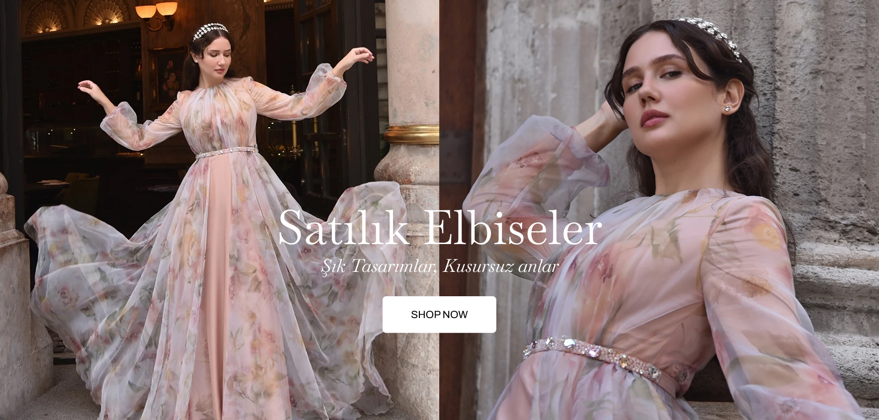 Kiralık ve satılık elbiseler