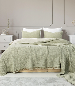 Müslin Yatak Örtüsü & Müslin Yastık Kılıfı