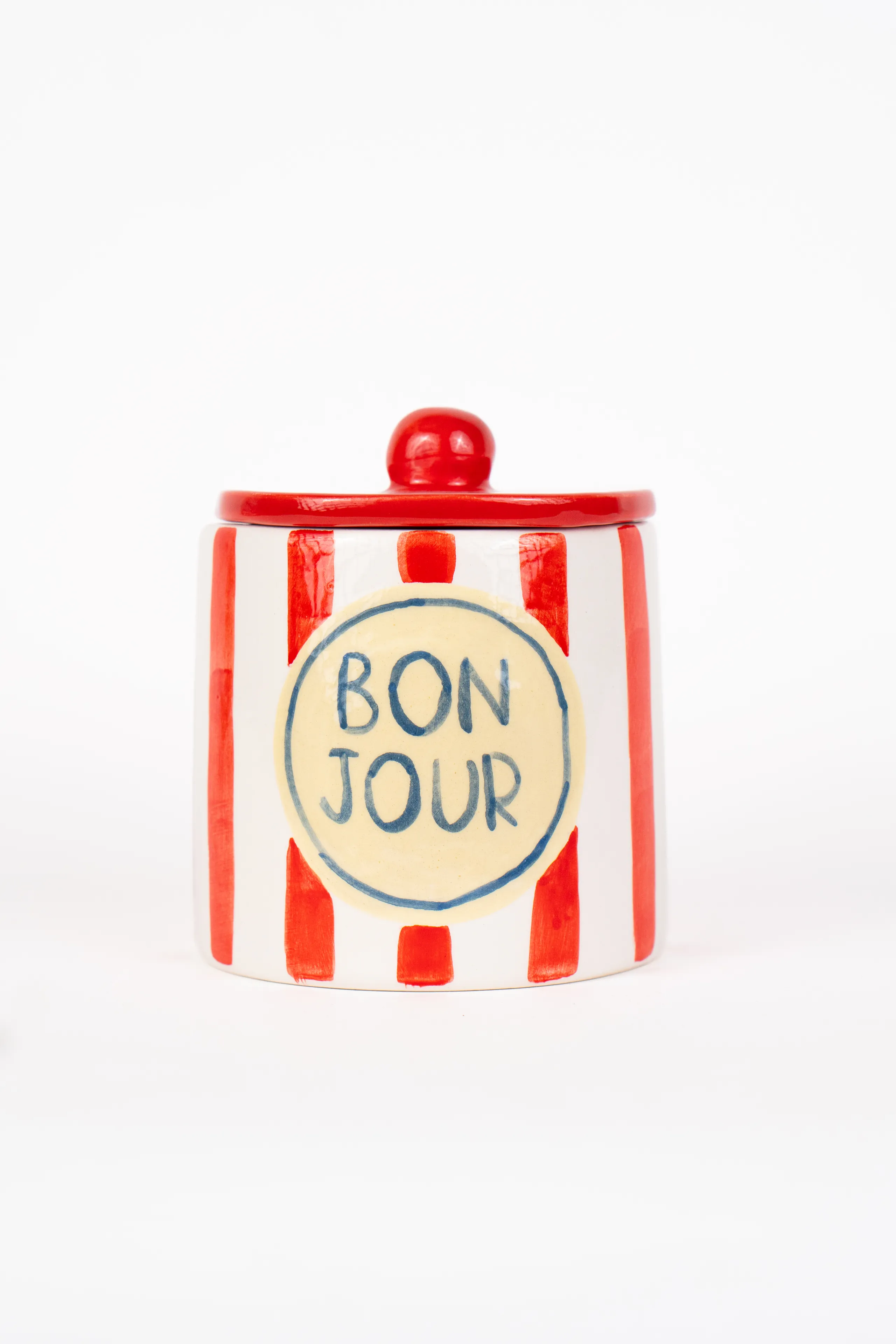 Çift Renkli Seramik Kavanoz