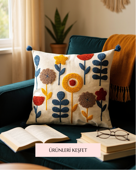 Berthe – Punch nakışlı kırlent koleksiyonu