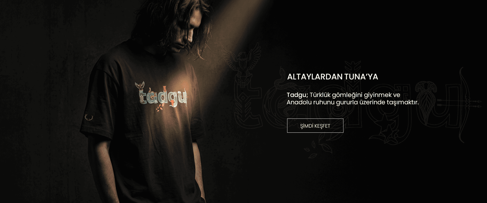 Tadgu Altaylardan Tuna'ya Özel Nakışlı Seri Tişört